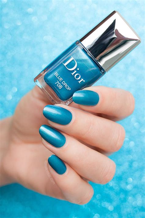 dior nail polish blue drop